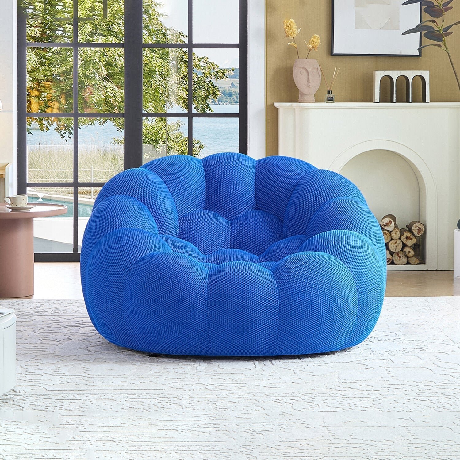 Curved Accent Chair
